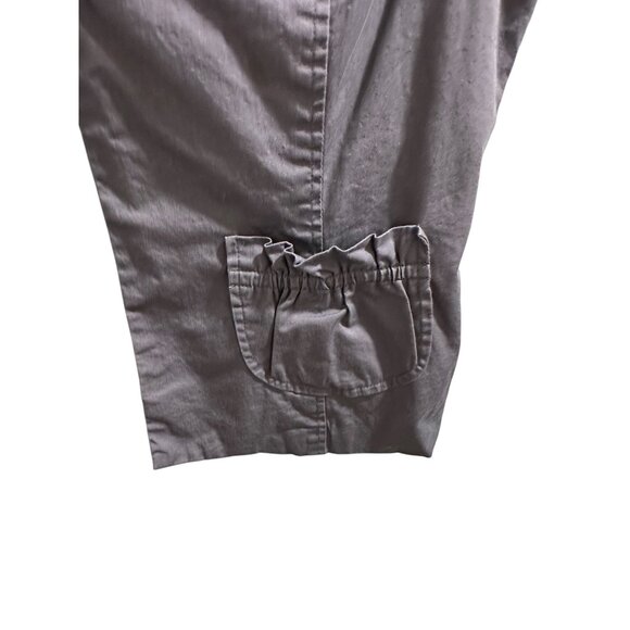 π 2/$30 π Vintage Button-Up Short Sleeve Blazer Jacket Floral Collar & Pockets - Picture 2 of 10